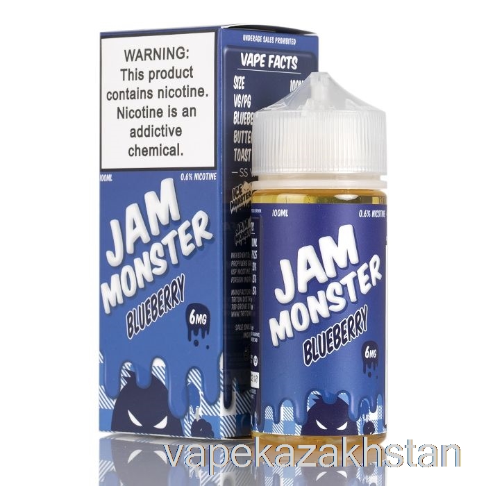 Vape Kazakhstan Blueberry - Jam Monster - 100mL 0mg